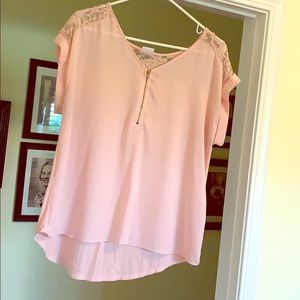Blush pink blouse
